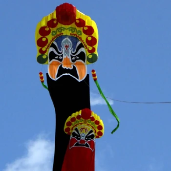 бесплатная доставка высококачественный большой мягкий воздушный змей 20 м пекинская опера прогулка в небе рипстоп нейлон киндердрахен воздушный змей веревка альбатрос