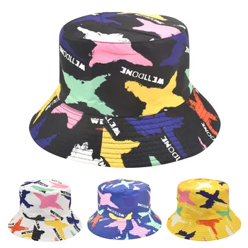 Весенне-летняя шляпа в цветочном горшке, Двусторонняя одежда, Шляпа Рыбака, Женская уличная модная шляпа с козырьком, Тканевая шляпа от Солнца, Конусообразный синий