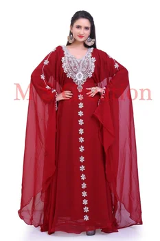 Дубайские темно-бордовые марокканские кафтаны, платье Abaya Farsha, необычное длинное платье, европейский и американский модный тренд