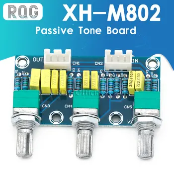 XH-M802 Пассивная тональная плата Усилитель Предусилитель Модуль питания Низкая Регулировка высокого звука Electronic Diy Электронная печатная плата