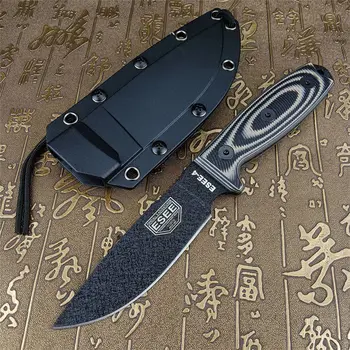 ESEE4 Прямой нож с фиксированным лезвием, рукоятка G10 с острым наружным тактическим охотничьим карманным EDC-инструментом KyDex Sharp