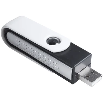 USB-ионный кислородный бар Освежитель воздуха, Очиститель ионизатор для ноутбука Черный + белый