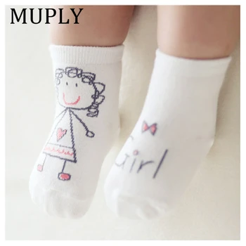 Новые весенние детские носки Для новорожденных хлопчатобумажных мальчиков и девочек С милым рисунком животных, асимметричные носки для малышей